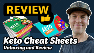 Unboxing the KETO Cheat Sheet Food Guides Flip-Through Magnet Books + Bonus Keto Links and Tips